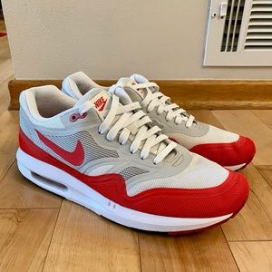 Nike Air Max 1 Lunar 1, size 10.5, OG red